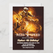 Neon ATV Quad Bike Need 4 Speed Verjaardag Jongen Kaart (Voorkant)