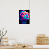 Neon Aura Poster | Krachtige Pop Art Print (Keuken)