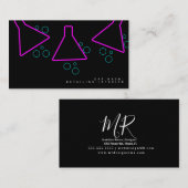 Neon Autowas Interieur Ontwerper Logo C Visitekaartje (Voorkant / Achterkant)