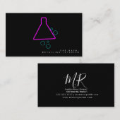 Neon Autowas Interieur Ontwerper Logo D Visitekaartje (Voorkant / Achterkant)