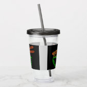 Neon Aziatische Noedelkom  Acryl Drinkbeker (Links)