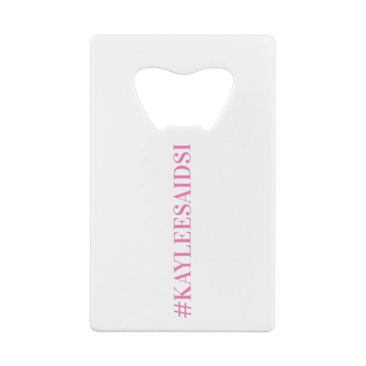 Neon Bachelorette Favor Final Fiesta Sip Sip Ole Creditkaart Flessenopener (Achterkant)