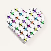 Neon Ballerina Ballet Tutu Dance Teacher Pointe Notitieboek (Voorkant)