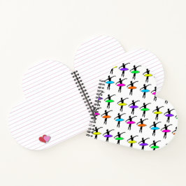 Neon Ballerina Ballet Tutu Dance Teacher Pointe Notitieboek