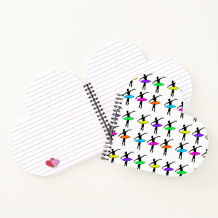 Neon Ballerina Ballet Tutu Dance Teacher Pointe Notitieboek