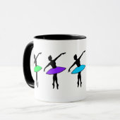 Neon Ballerinas Ballet Pointe Dance Teacher Tutu Mok (Voorkant links)