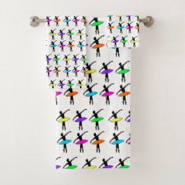 Neon Ballerinas Ballet Tutu Dance Teacher Pointe Bad Handdoek