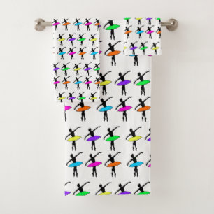 Neon Ballerinas Ballet Tutu Dance Teacher Pointe Bad Handdoek