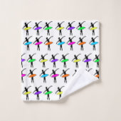 Neon Ballerinas Ballet Tutu Dance Teacher Pointe Bad Handdoek (Wasdoekje)