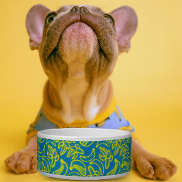 Neon Bananas blue Bowl Voerbakje