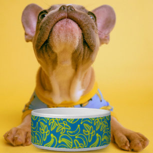 Neon Bananas blue Bowl Voerbakje