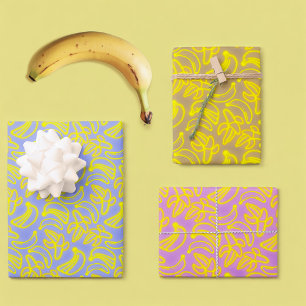Neon Bananas Inpakpapier Vel