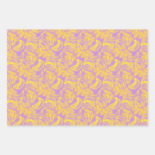 Neon Bananas Inpakpapier Vel (Voorkant 3)