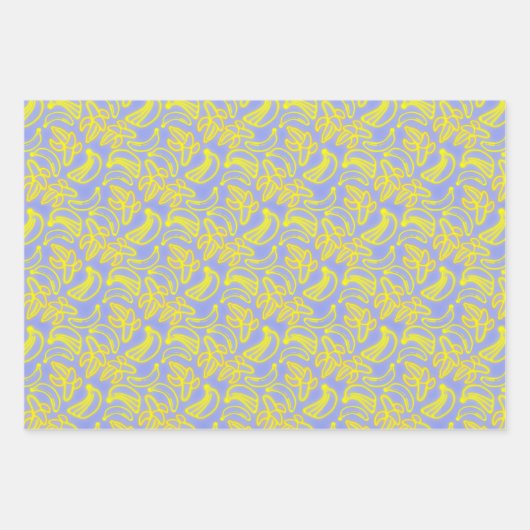 Neon Bananas Inpakpapier Vel (Voorkant)