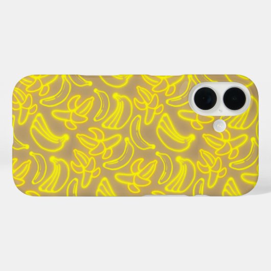 Neon Bananas tan Case-Mate iPhone Case (Achterkant (horizontaal))