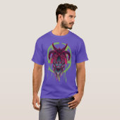 Neon Baphomet funny T-shirt (Voorkant volledig)