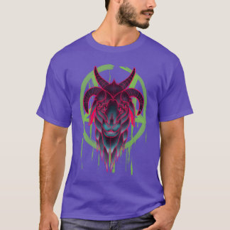 Neon Baphomet grappig T-shirt