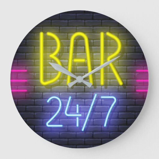 Neon Bar Grote Klok (Voorkant)