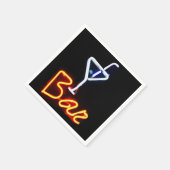 Neon Bar Sign Cocktail servet (Hoek)
