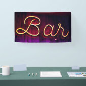 Neon Bar Sign Foto Spandoek (Beurs)