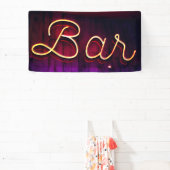 Neon Bar Sign Foto Spandoek (Insitu)