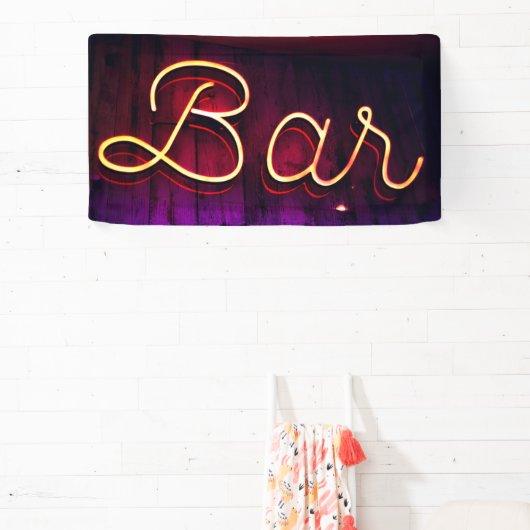 Neon Bar Sign Foto Spandoek (Insitu)