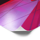 Neon barbershop digital painting print foto afdruk (Hoek)