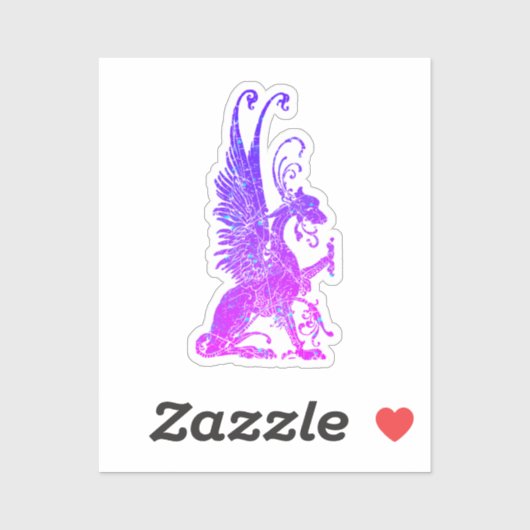 Neon Basilisk Monster Symbol Dragon Ancient Beast Sticker (Vel)