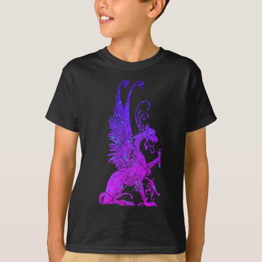 Neon Basilisk Monster Symbol Dragon Ancient Beast T-shirt (Voorkant)