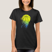 Neon Basketball Glitch T-shirt (Voorkant)