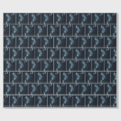 Neon basketbalspeler met lichte paden cadeaupapier (Vlak)