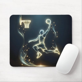 Neon basketbalspeler muismat