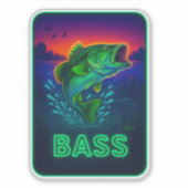 Neon Bass Sticker (Voorkant)