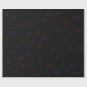 Neon Bats Cadeaupapier (Vlak)