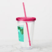 Neon Beach Alsjeblieft Bachelorette Party Geperson Acryl Drinkbeker (Links)