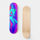Neon Beach Bikini Persoonlijk Skateboard (Voorkant)