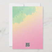 Neon Beach Gelieve datum te bewaren Bachelorette P Kaart (Achterkant)