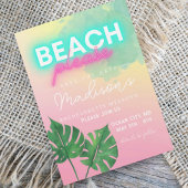 Neon Beach Gelieve datum te bewaren Bachelorette P Kaart