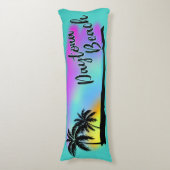 Neon Beach Skies bij Daytona Beach Lichaamskussen (Voorkant Verticaal)