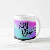 Neon Beach Skies bij key Biscayne Koffiemok (Voorkant rechts)