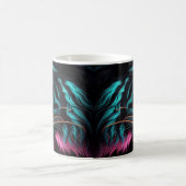 NEON BEAST IN DE DARK TIGER DESIGN KOFFIE MOK (Center)