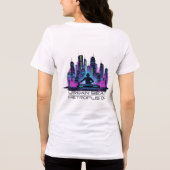 Neon Beat Master – DJ van de Toekomst Tri-Blend Shirt (Achterkant)