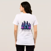 Neon Beat Master – DJ van de Toekomst Tri-Blend Shirt (Achterkant volledig)