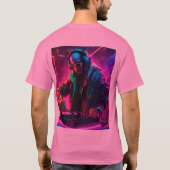 "Neon Beats: Tune in de Oerwoud Groove!" T-shirt (Achterkant)