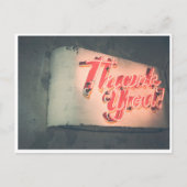 Neon Bedankt Briefkaart (Voorkant)
