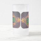 Neon Beer Sign Frosted Beer Mok Cup (Center)