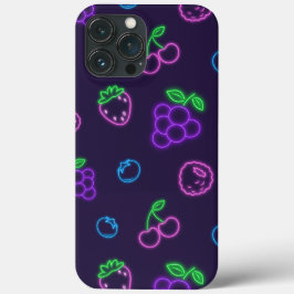 Neon Berry Patroon iPhone 13 Pro Max Hoesje