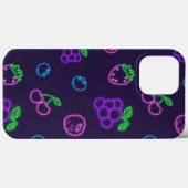 Neon Berry Patroon iPhone 13 Pro Max Hoesje (Achterkant (horizontaal))
