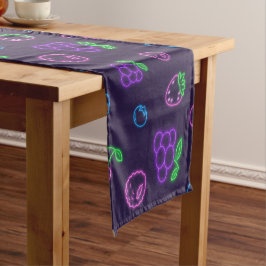 Neon Berry Patroon Tafel Runner Korte Tafelloper