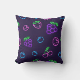 Neon Berry Patroon Vierkante Worp Kussen